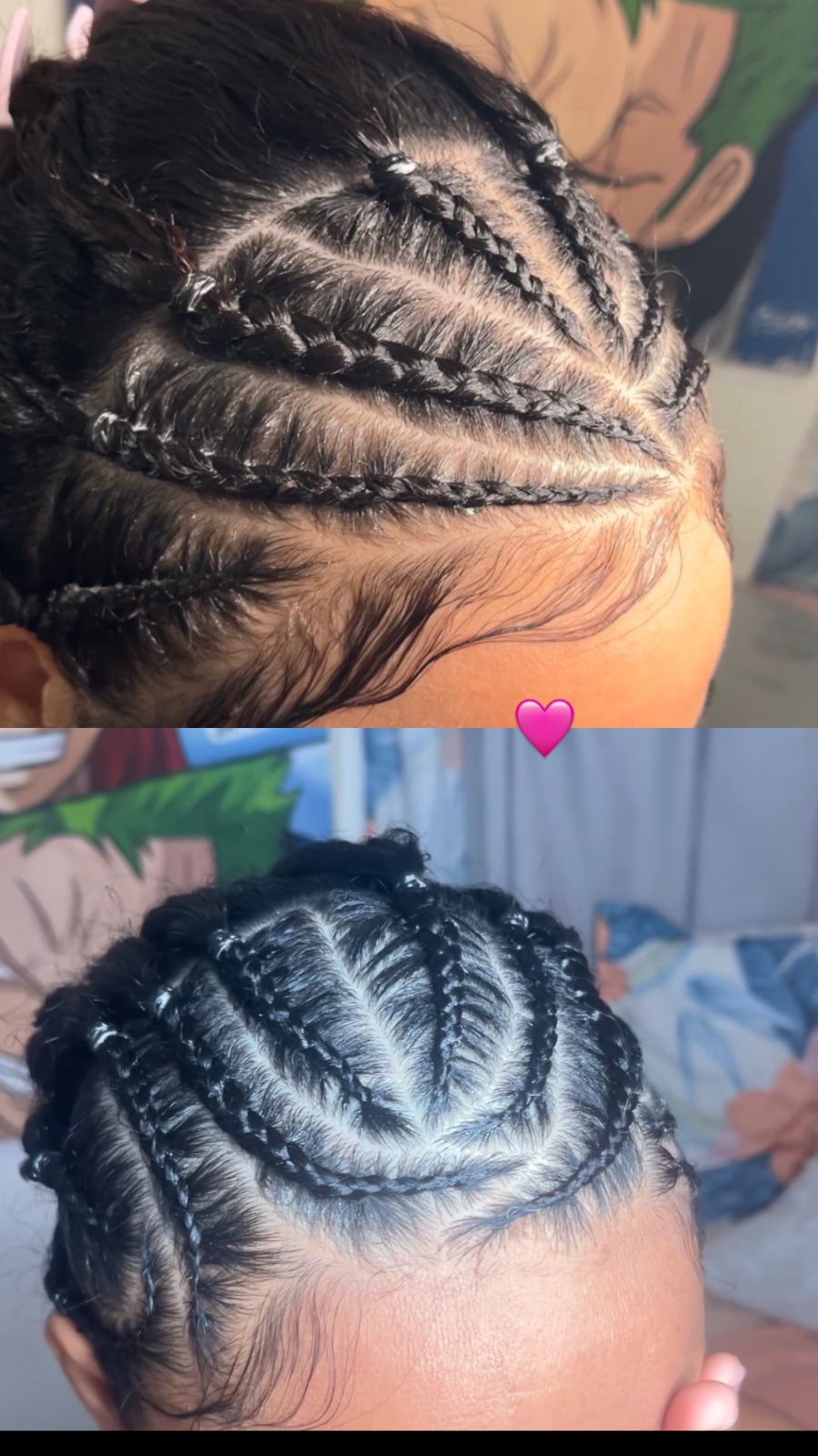 por Dariana brito · Trenzas pegadas