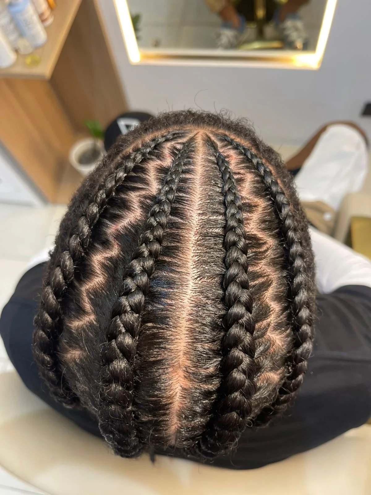 Trenzas pegadas