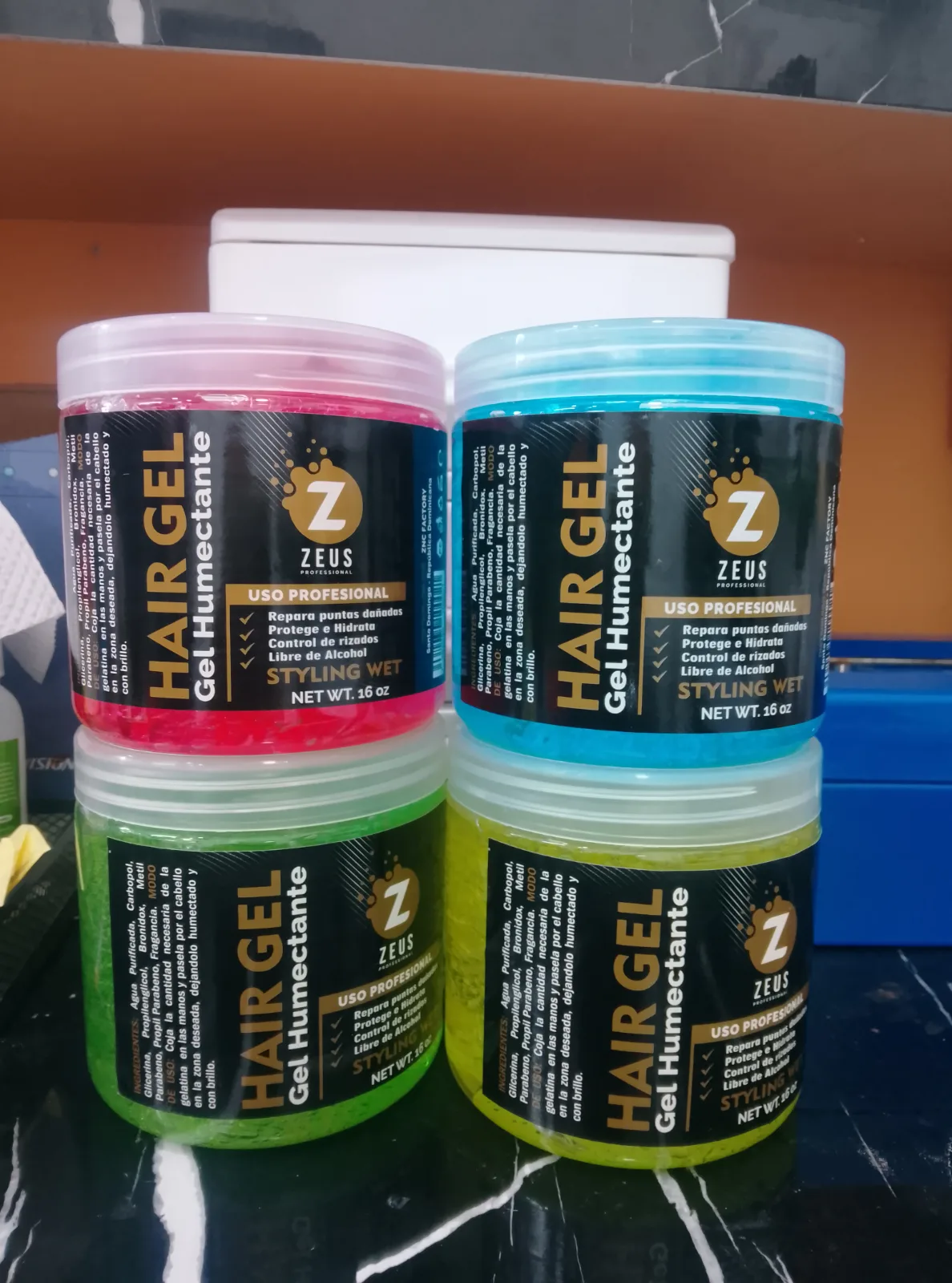 GEL ZEUS PARA EL CABELLO